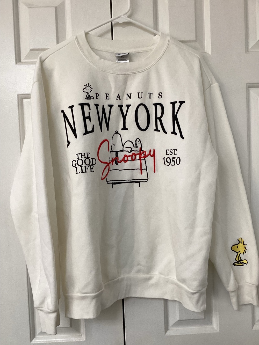 Peanuts New York Snoopy Crewneck Sweater - White